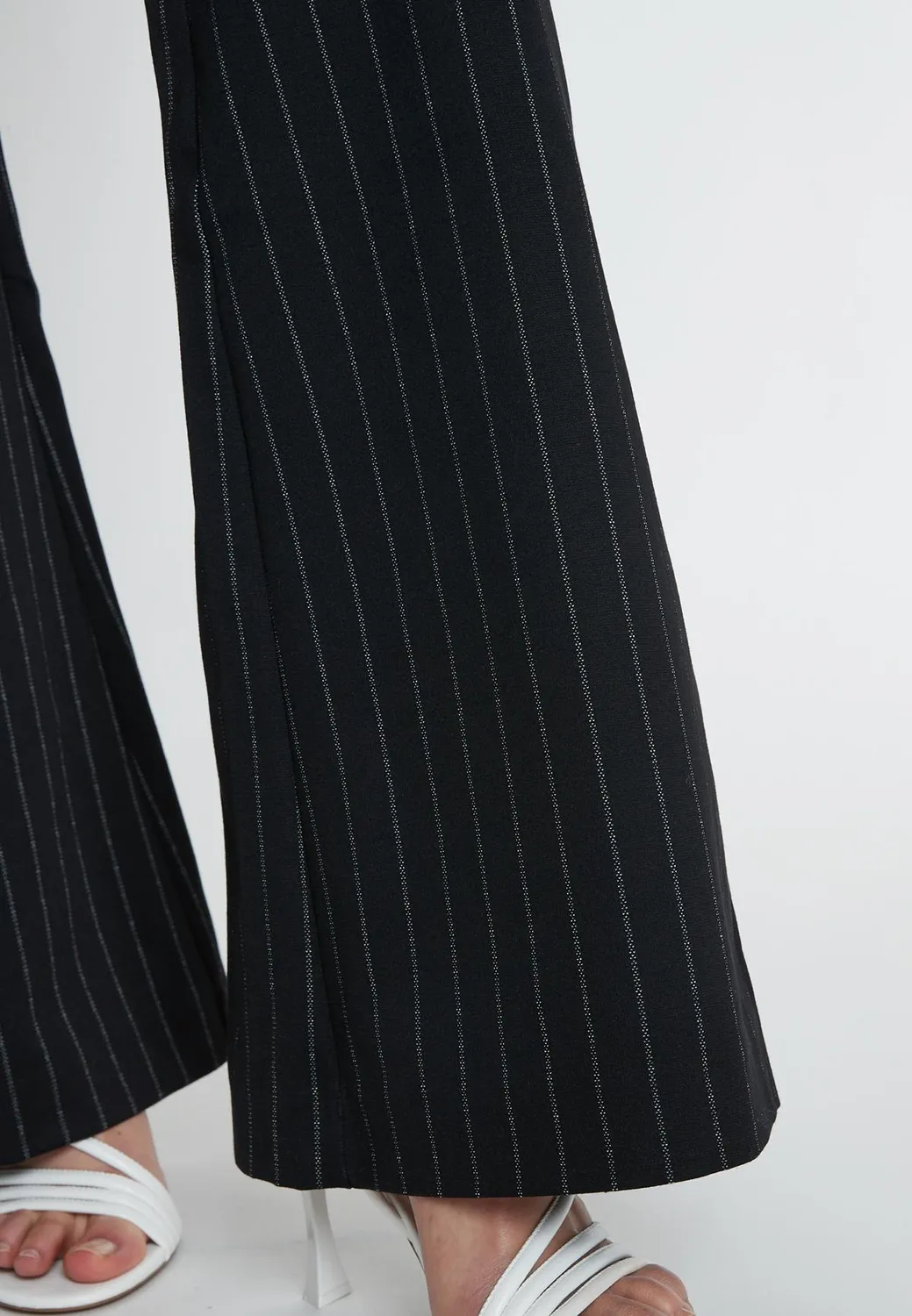Ana Alcazar Mesona pantaloni flare neri anni 70