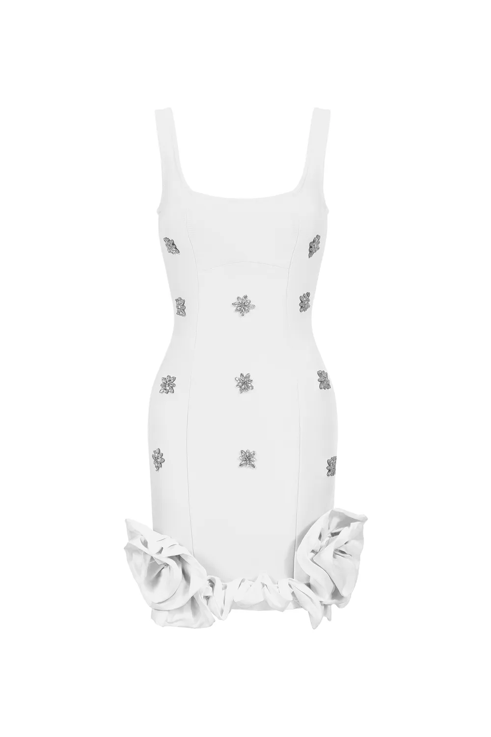 Bella Barnett Nomi abito mini bianco strass