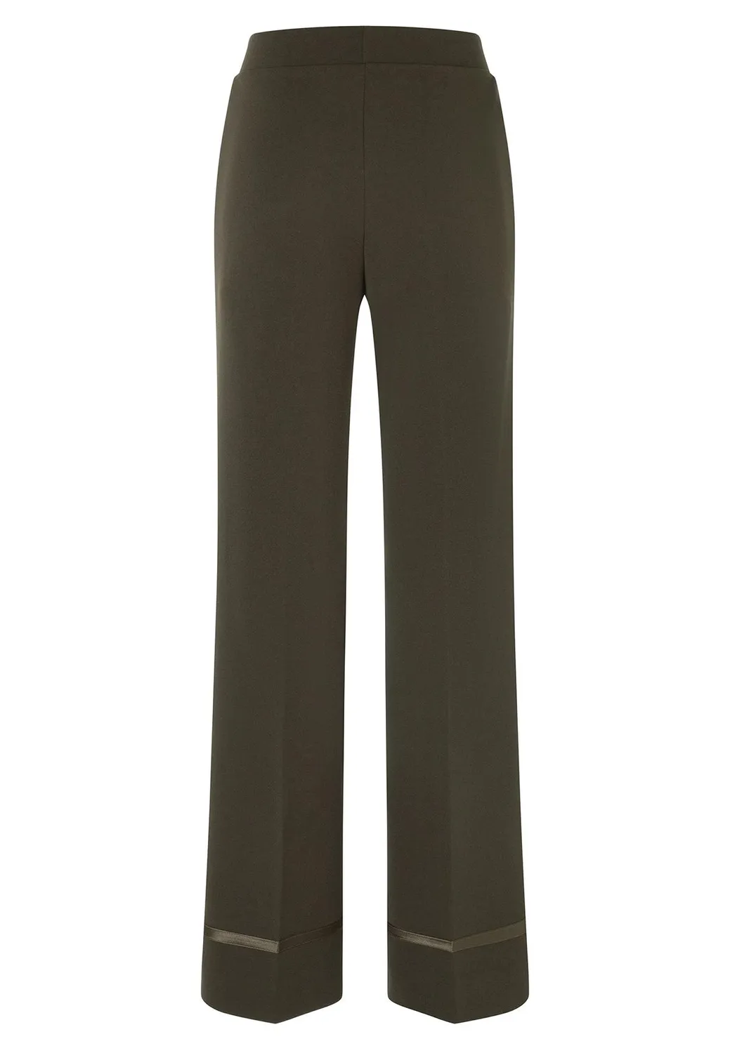 Ana Alcazar Harino pantaloni larghi kaki vita alta