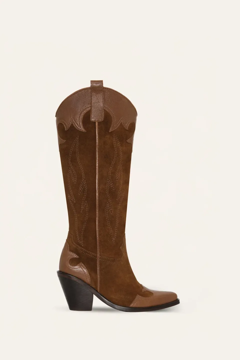 Johanna Ortiz Western Legacy stivali cammello pelle 7cm