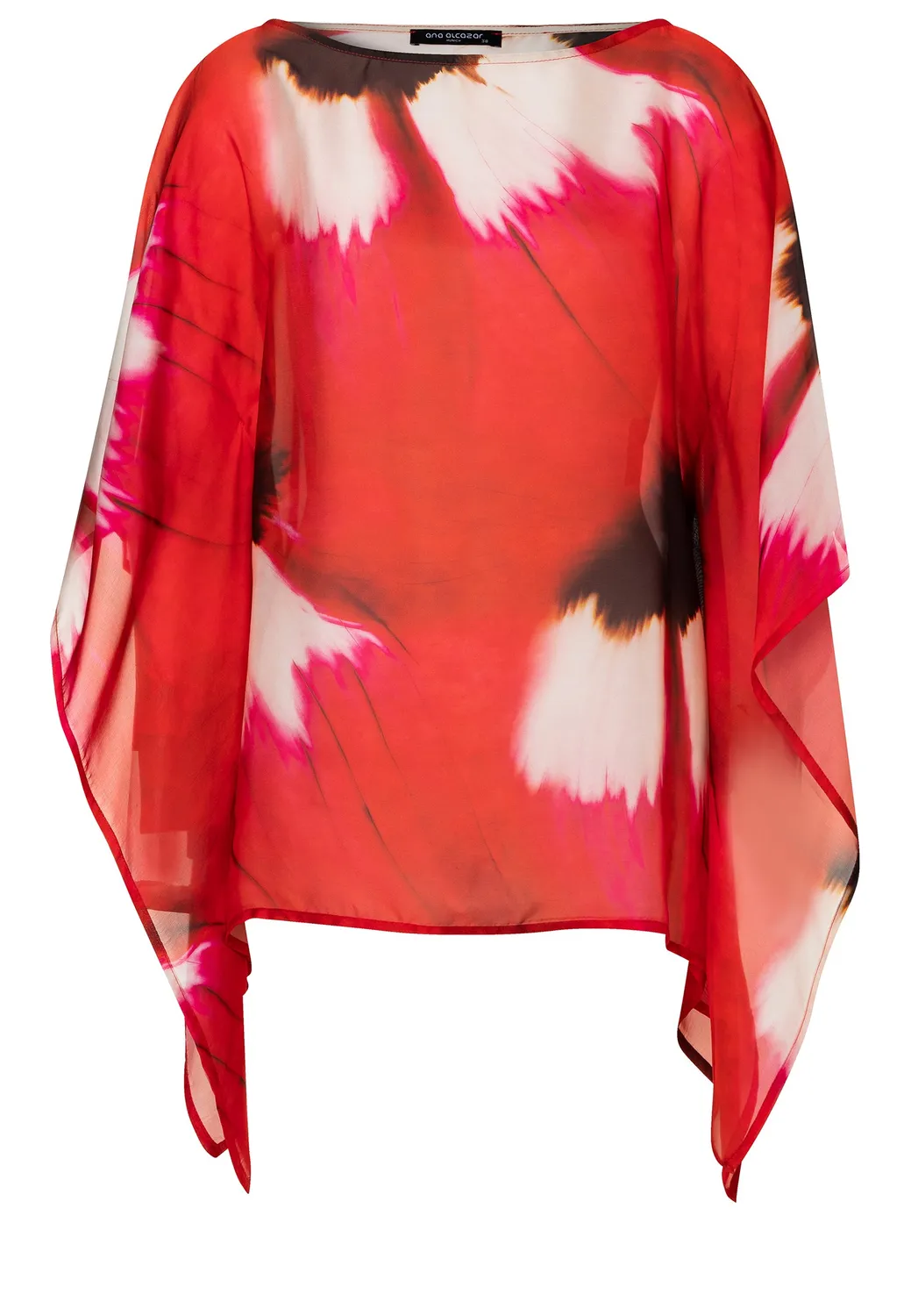 Ana Alcazar Dryah Top in Chiffon Fantasia Rossa