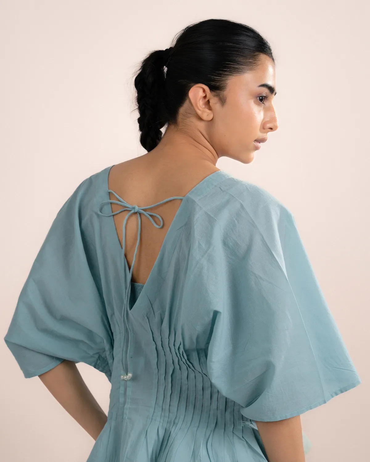 Our Dve Eira Tube Top top donna blu mare 2 pezzi cotone