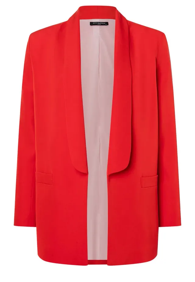 Ana Alcazar Zafa blazer rosso revers lunghi oversize