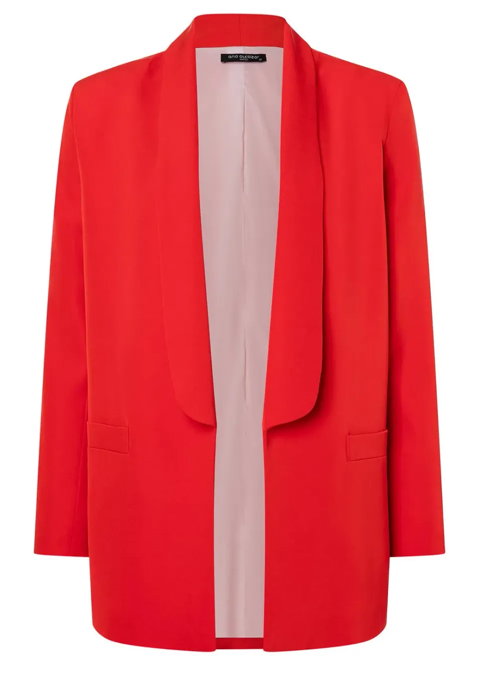 Ana Alcazar Zafa blazer rosso revers lunghi oversize