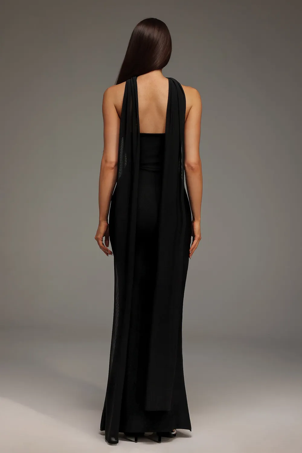 Bella Barnett Nadja abito bandage nero S maxi strass
