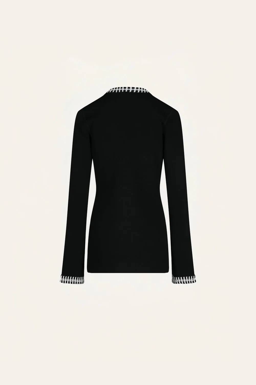 Johanna Ortiz Eternal cardigan maglia nero ecru