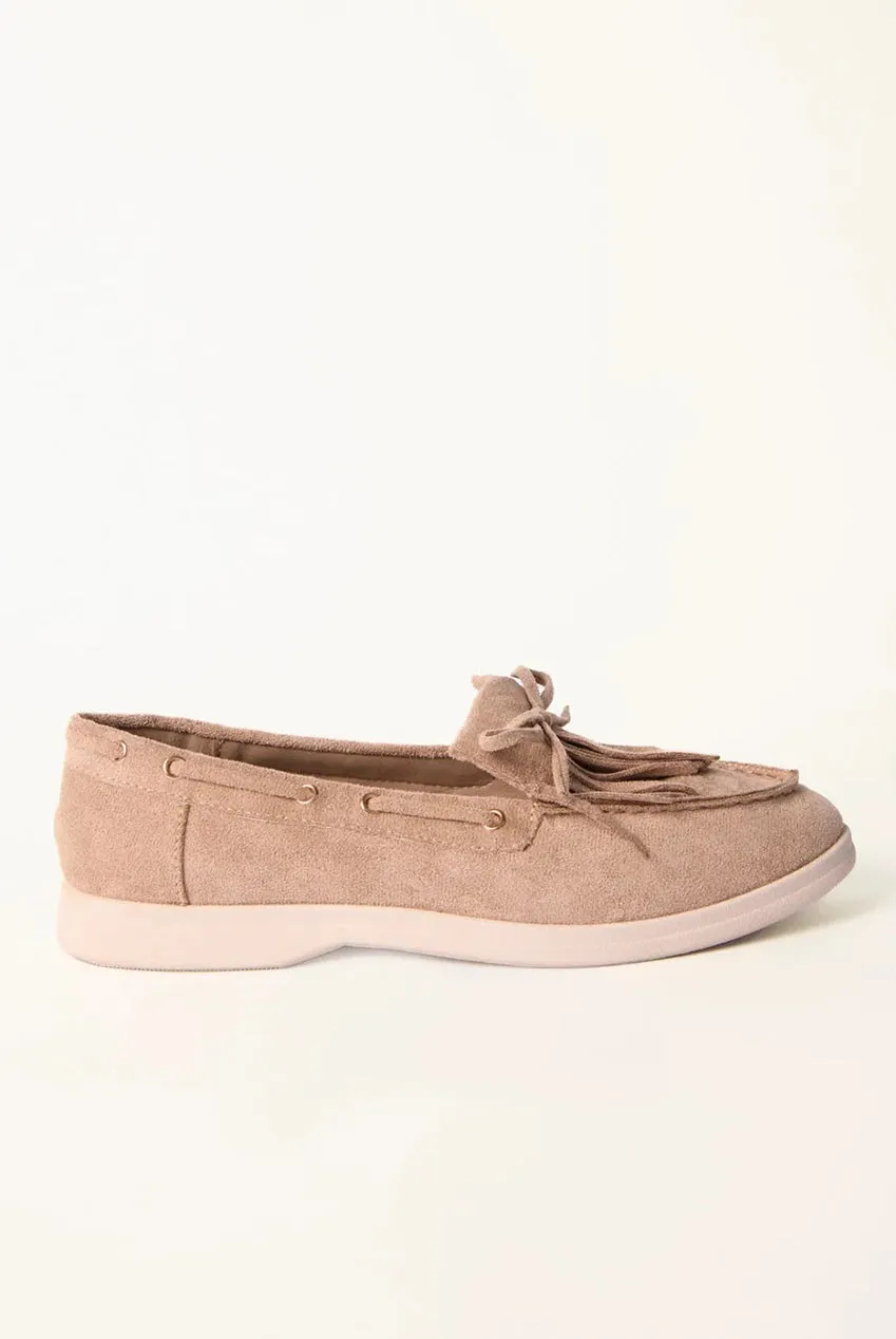 Blue Vanilla Tassel mocassini beige con nappa