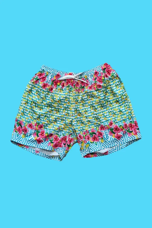 Antica Sartoria Agrumi DF001 boxer mare uomo turchese