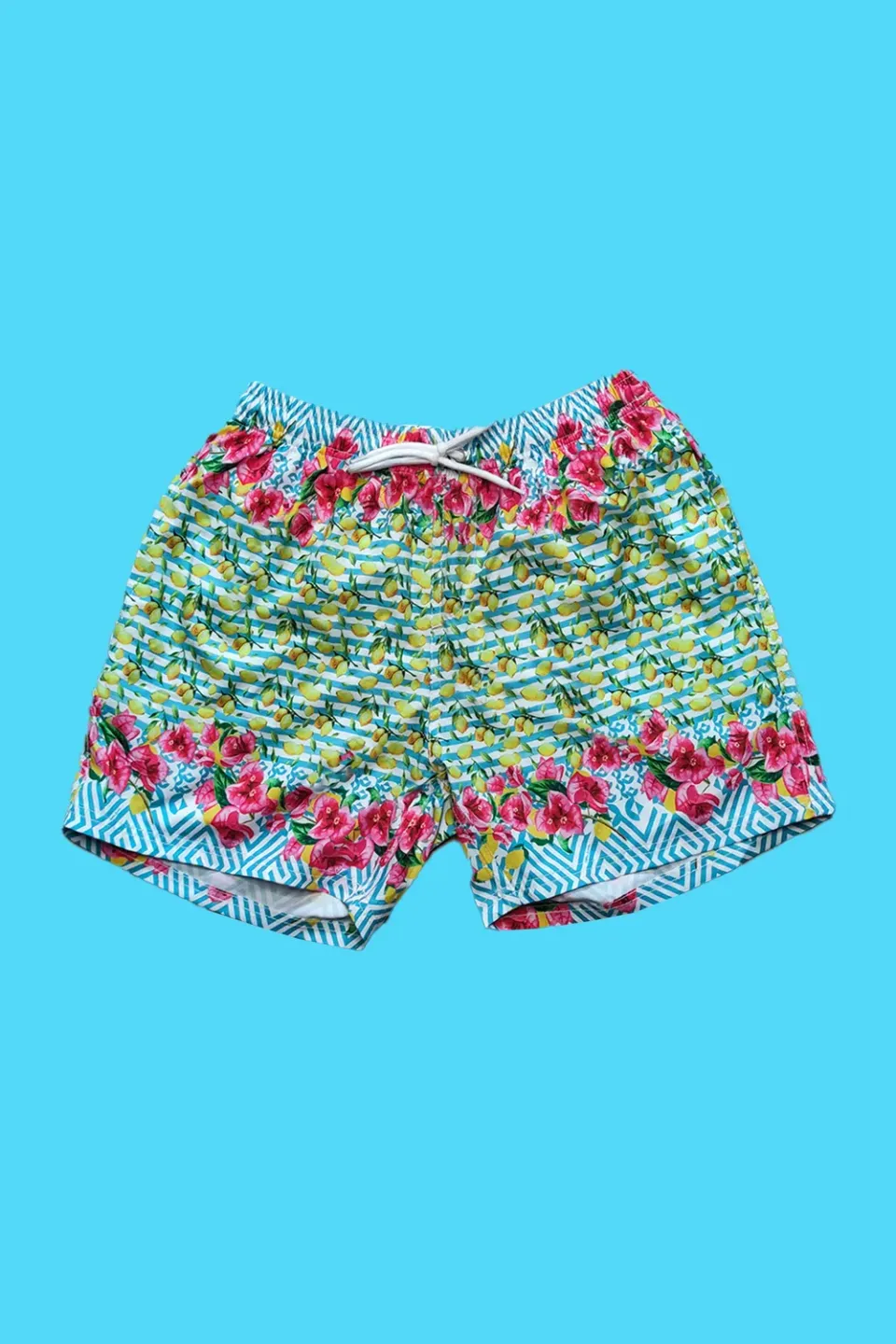 Antica Sartoria Agrumi DF001 boxer mare uomo turchese