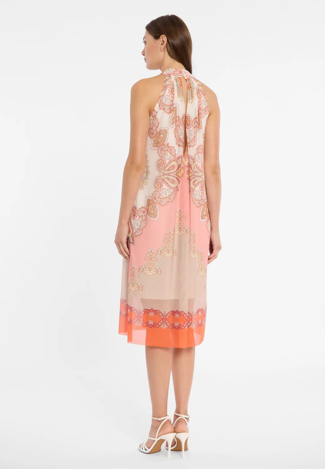 Ana Alcazar Dorexa abito halterneck fantasia paisley