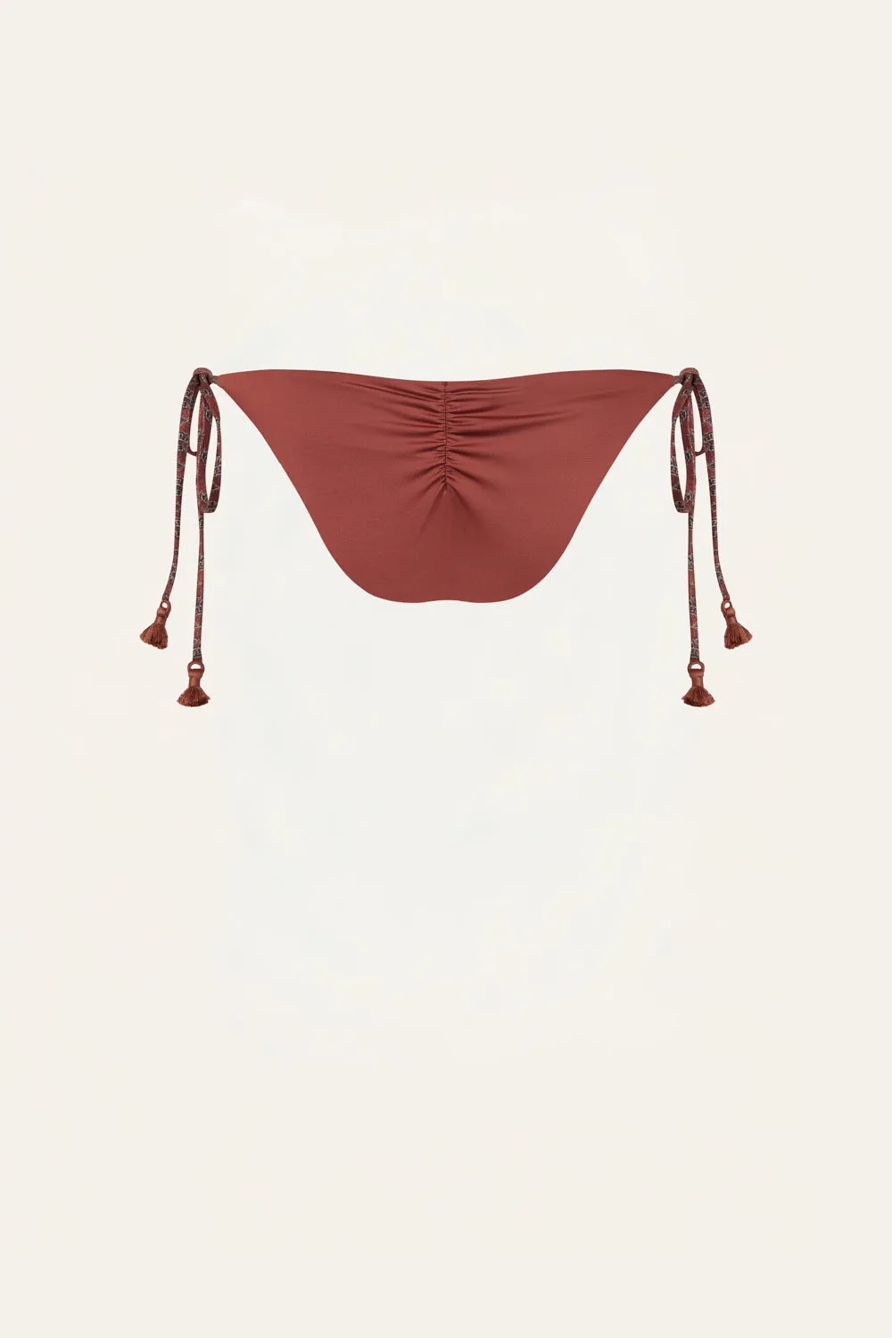 Johanna Ortiz Sagrado slip bikini ocra lacci laterali