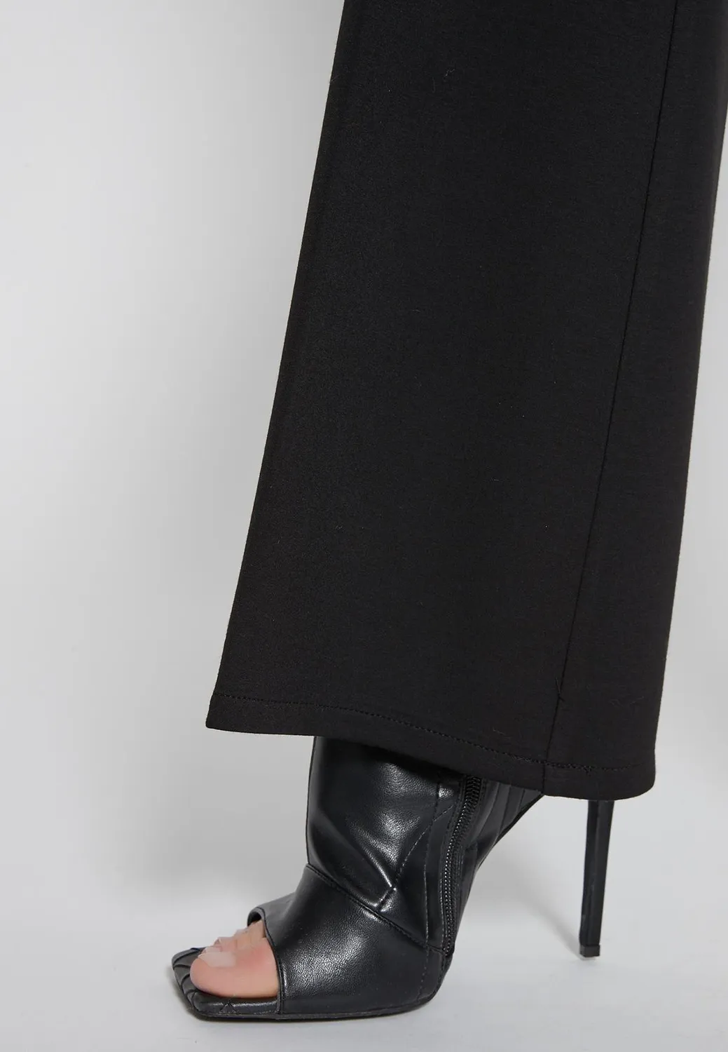 Ana Alcazar Harona pantaloni neri a zampa eleganti