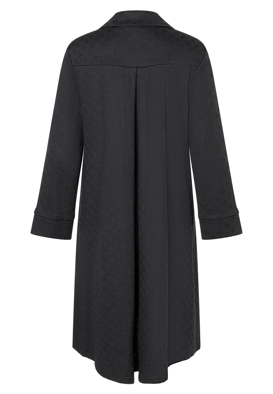 Ana Alcazar Hemki vestito camicia nero a quadri