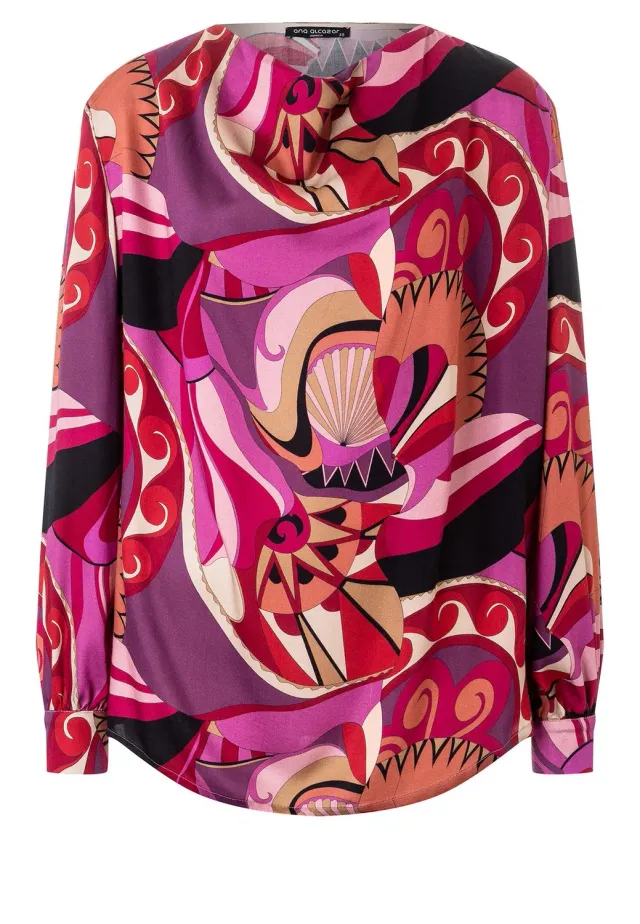 Ana Alcazar Makta blusa fantasia collo cascata