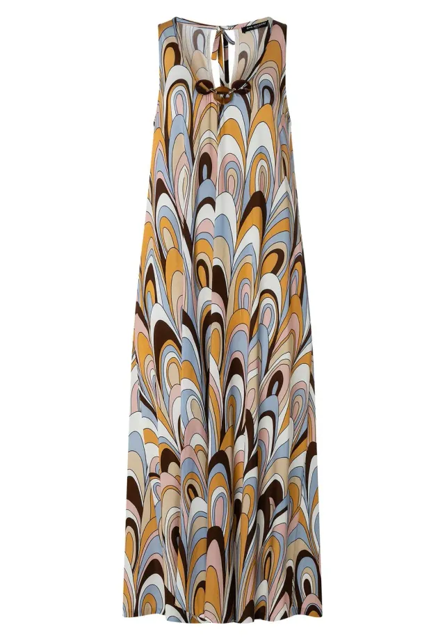 Ana Alcazar Kiby vestito midi stampa scollo rotondo