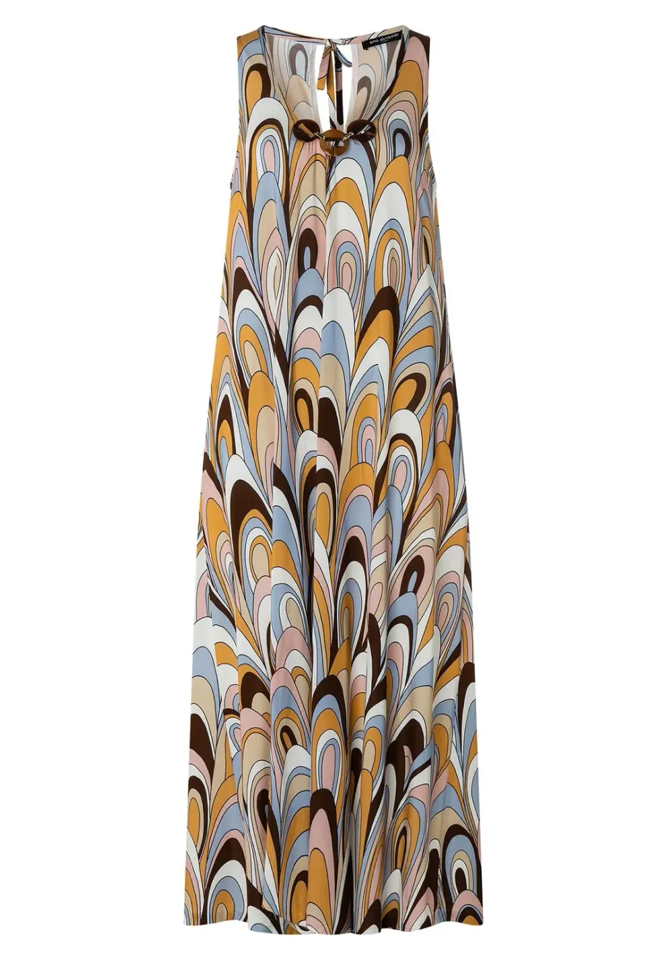 Ana Alcazar Kiby vestito midi stampa scollo rotondo