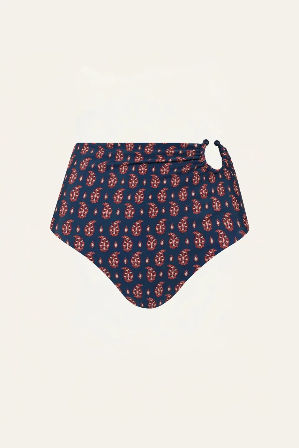 Johanna Ortiz Taita slip bikini vita alta blu navy