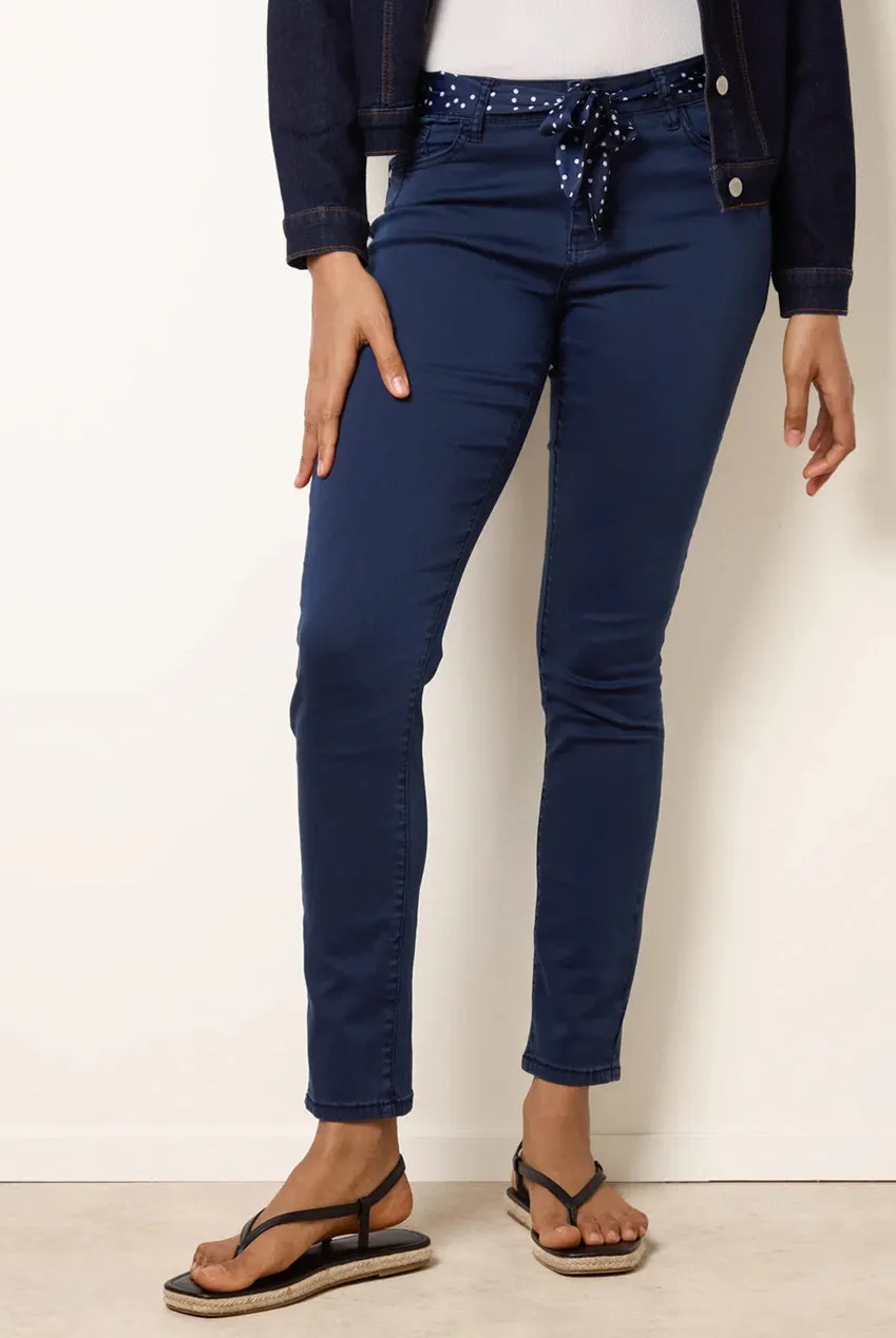 Blue Vanilla Scarf jeans slim denim stretch navy taglia L