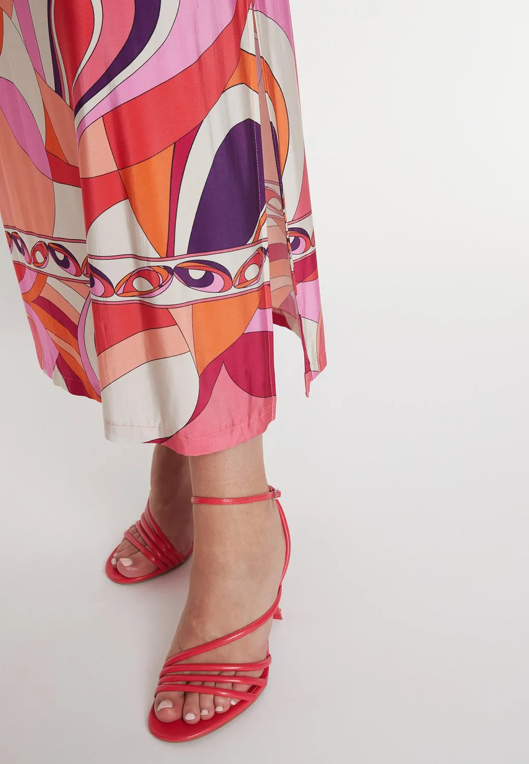 Ana Alcazar Pranea vestito caftano maxi fantasia