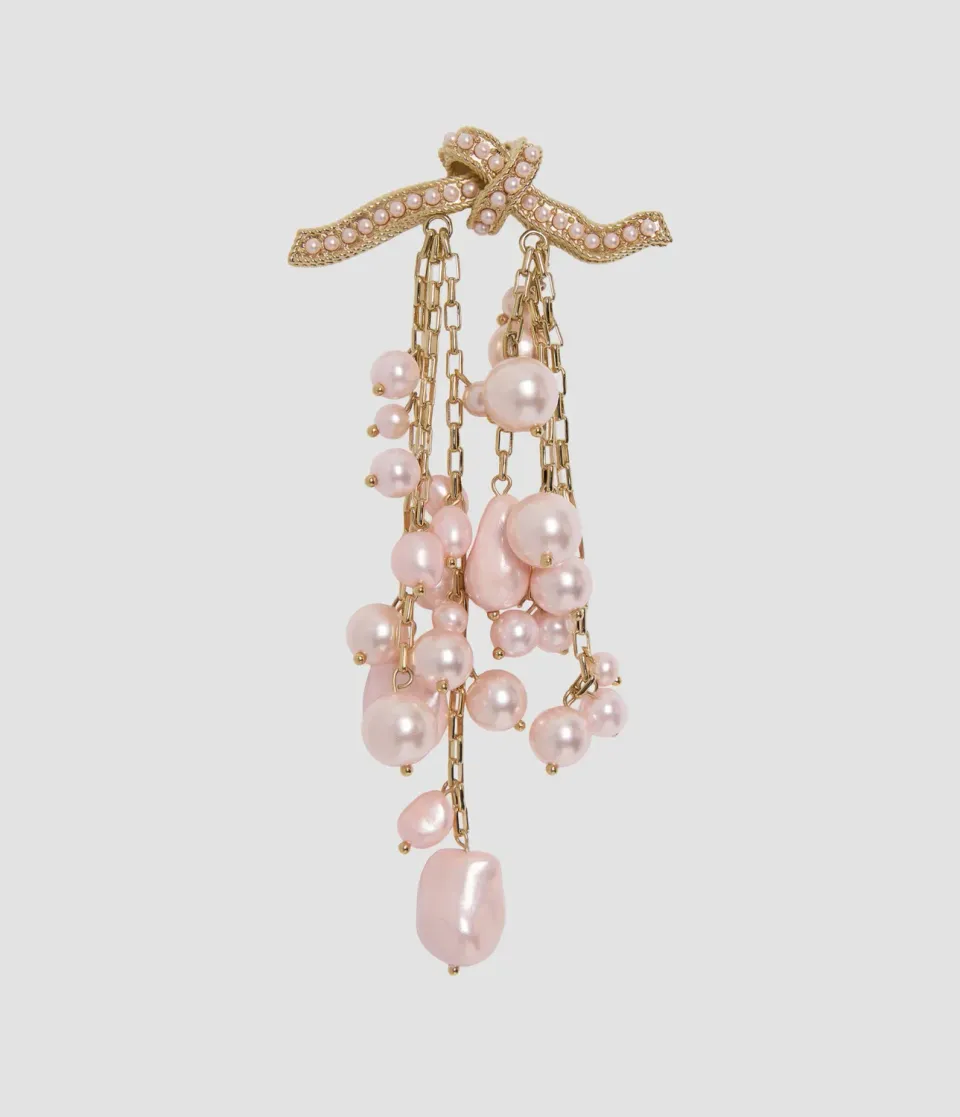 Erdem Pearl Drop Brooch spilla con perla