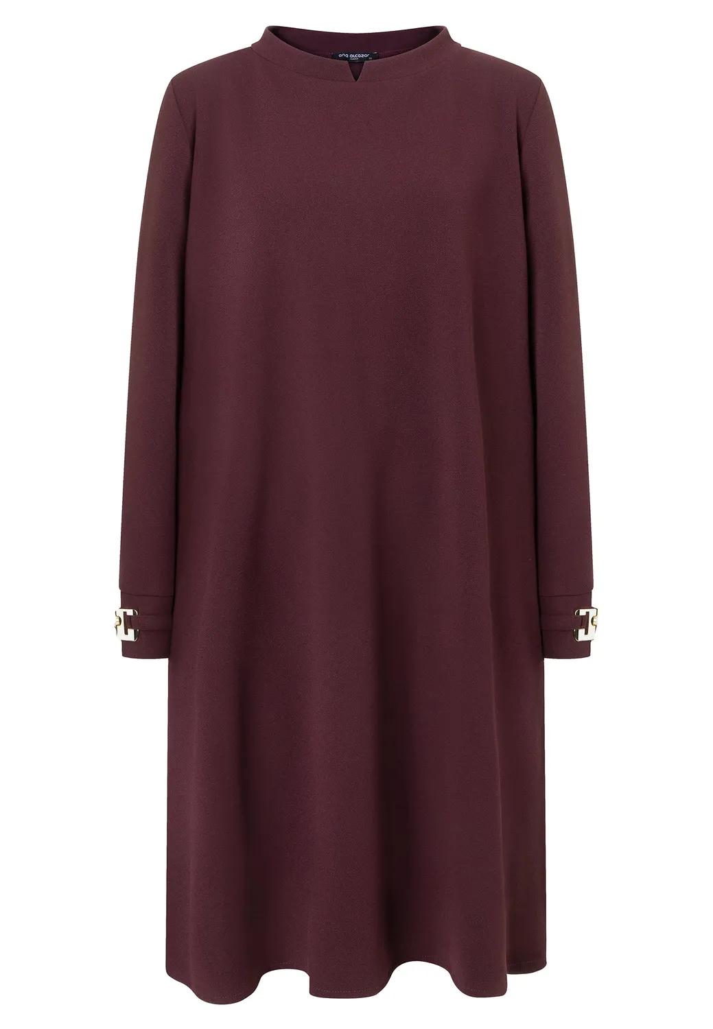 Ana Alcazar Elyon abito corto crepe con tasche