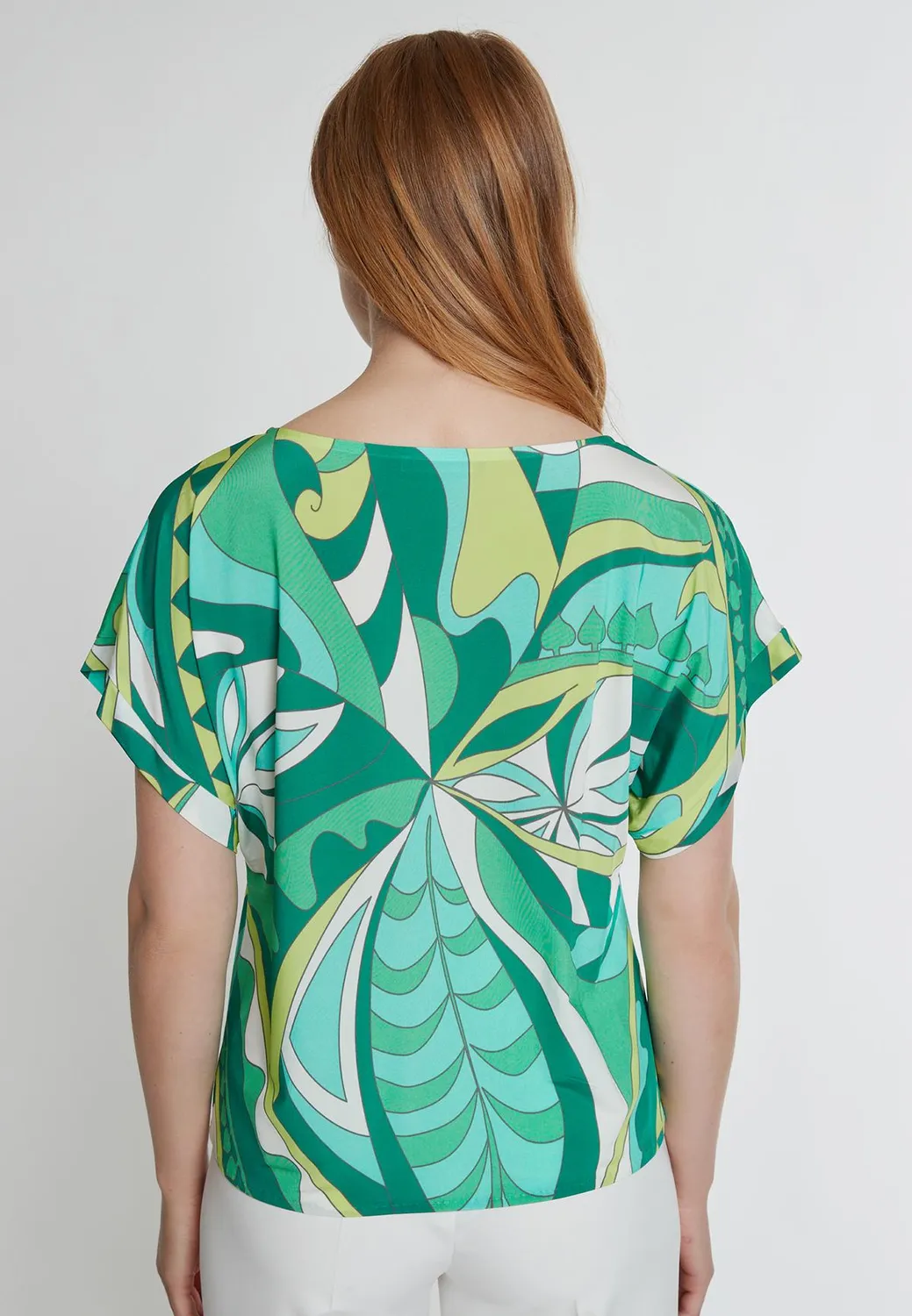 Ana Alcazar Kiamo camicia fantasia foglie