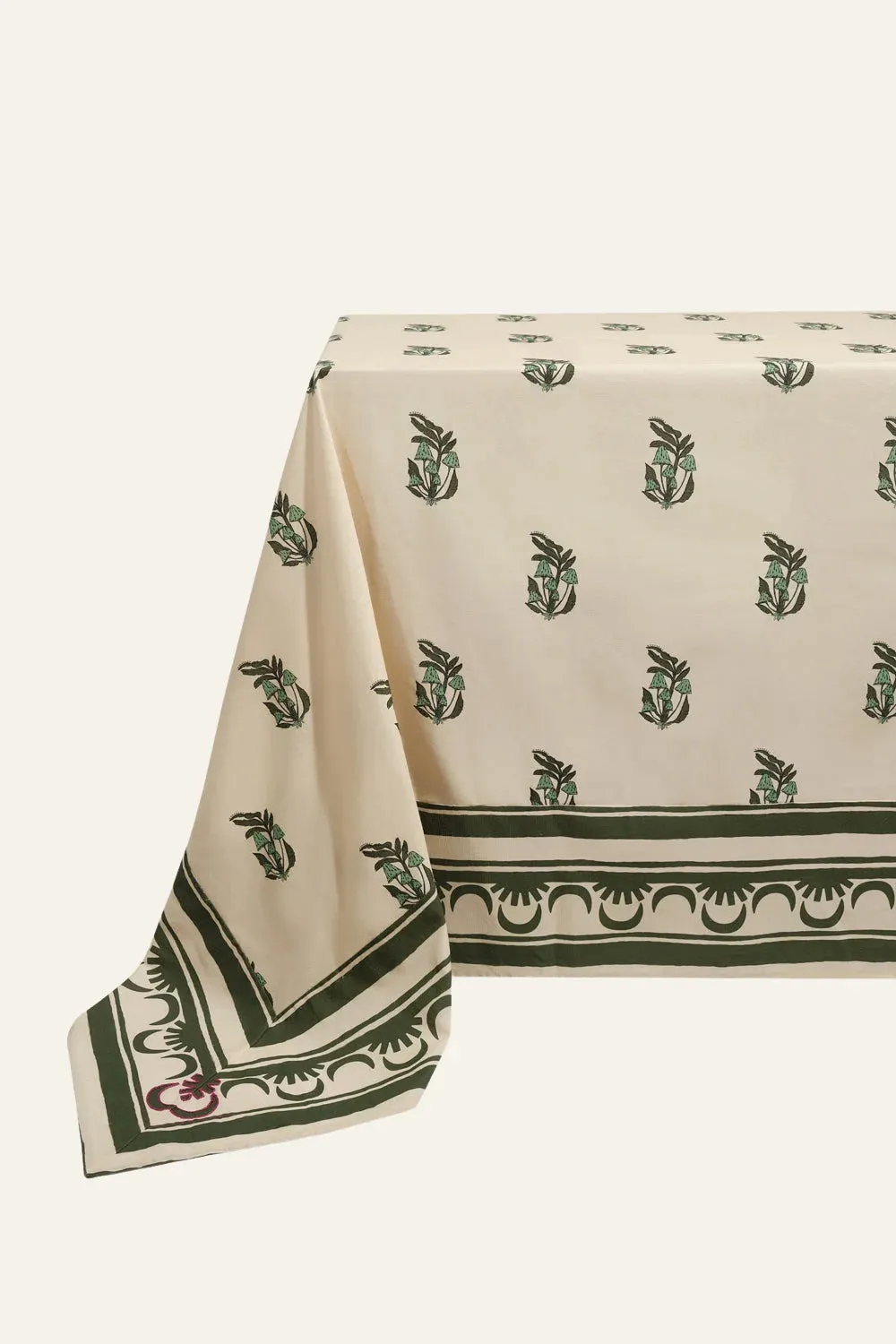 Johanna Ortiz Gems Of The Tropics tovaglia cotone verde unica