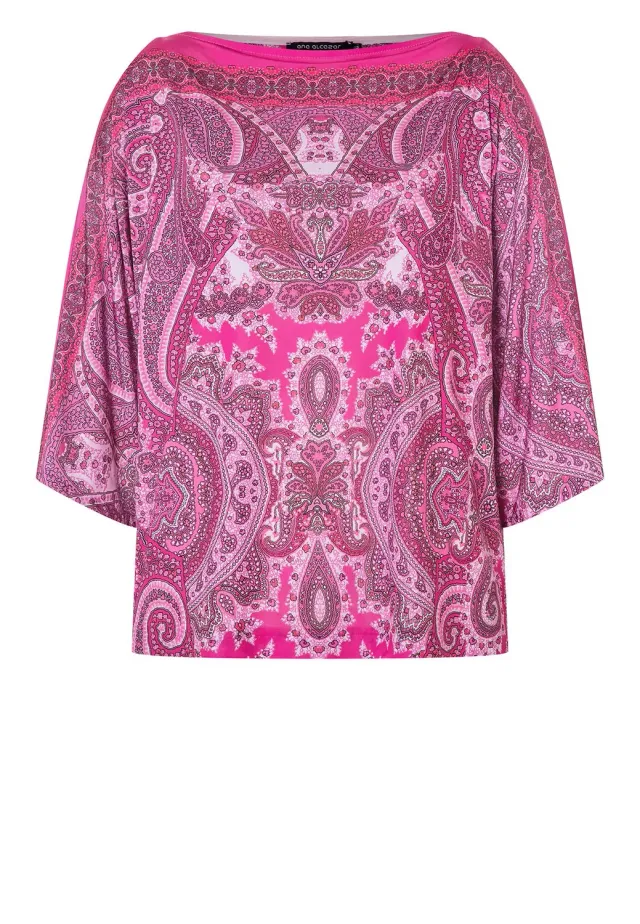 Ana Alcazar Kimly top jersey paisley colorato