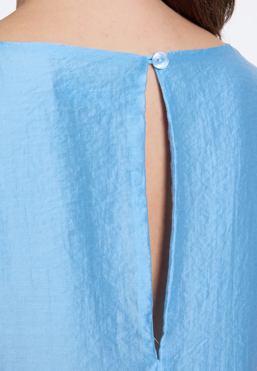 Ana Alcazar Davia abito midi azzurro lyocell