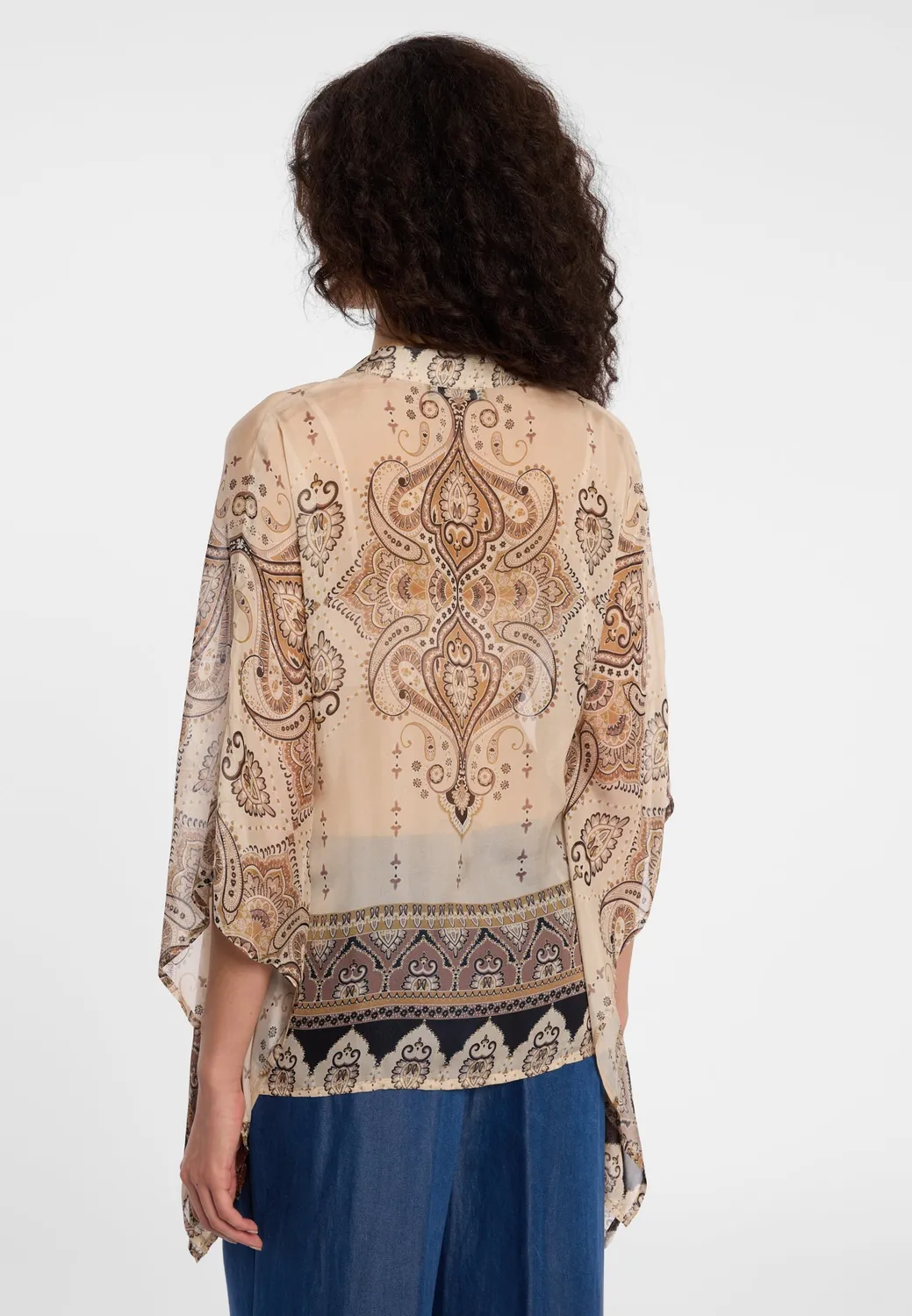 Ana Alcazar Dovia tunica paisley scollo V estiva
