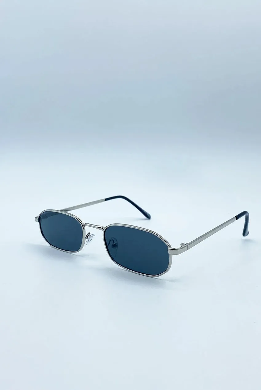 SVNX Slim Metal Oval SG2607802 occhiali da sole argento UV400