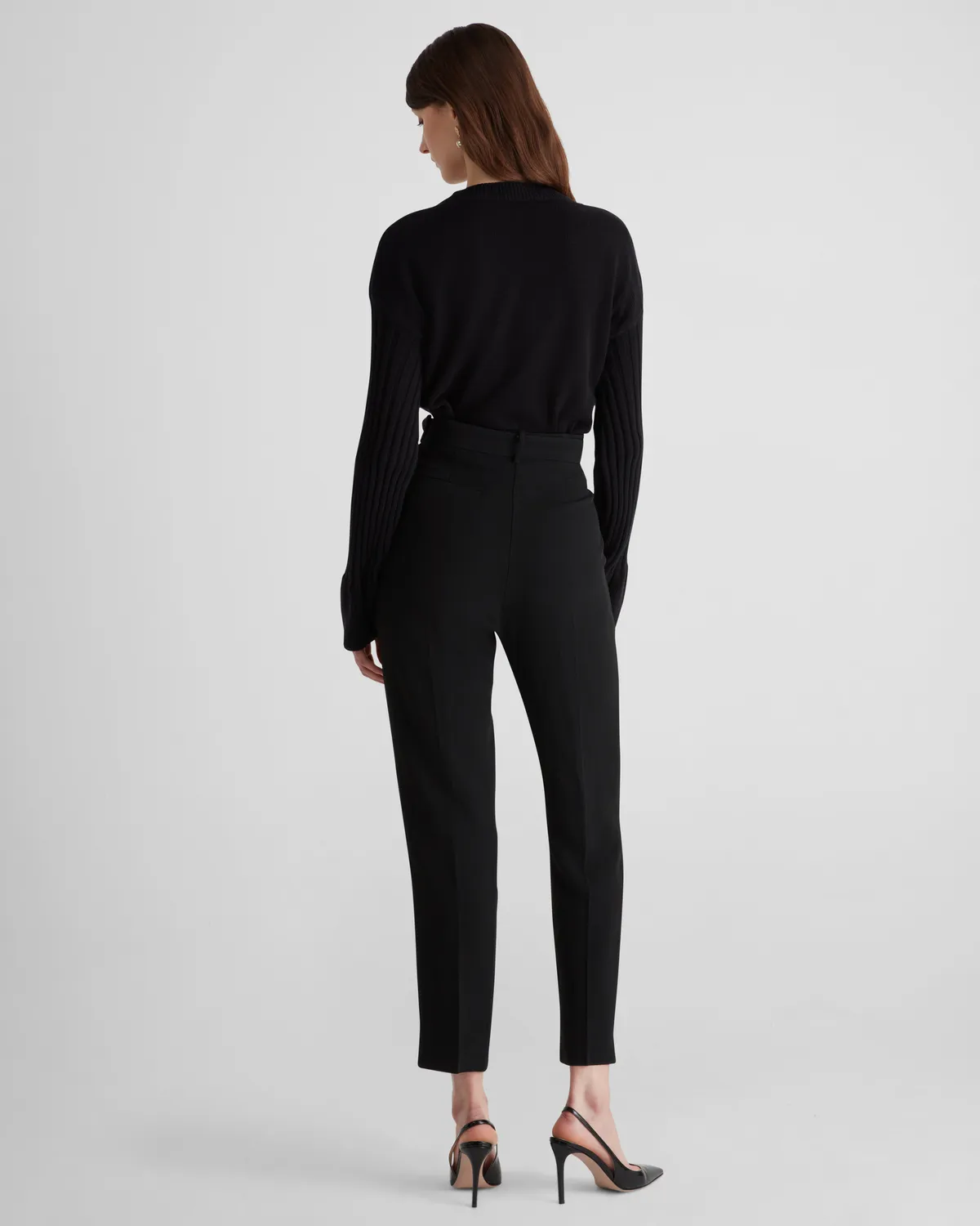 Violante Nessi Renny maglione nero cashmere cotone