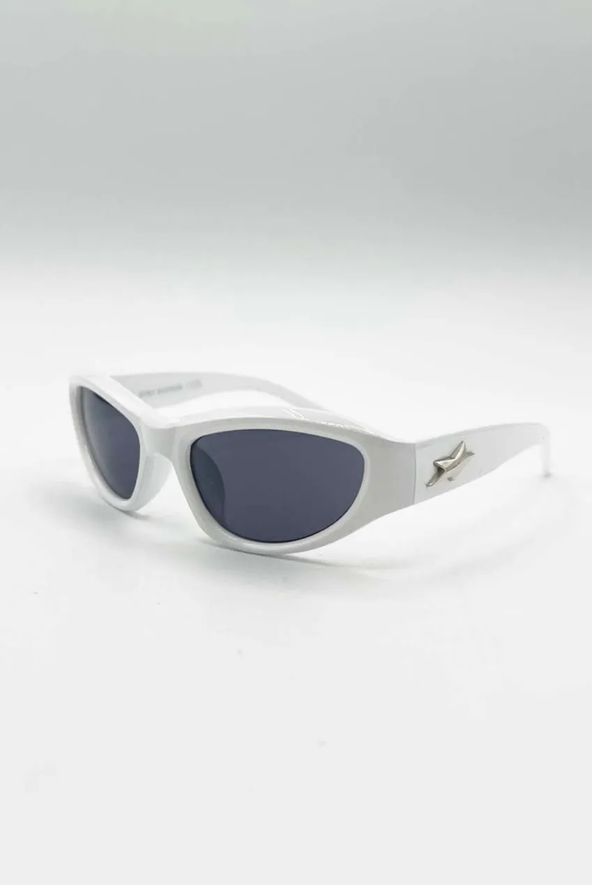 SVNX Star Racer SG2502607 occhiali da sole bianco nero