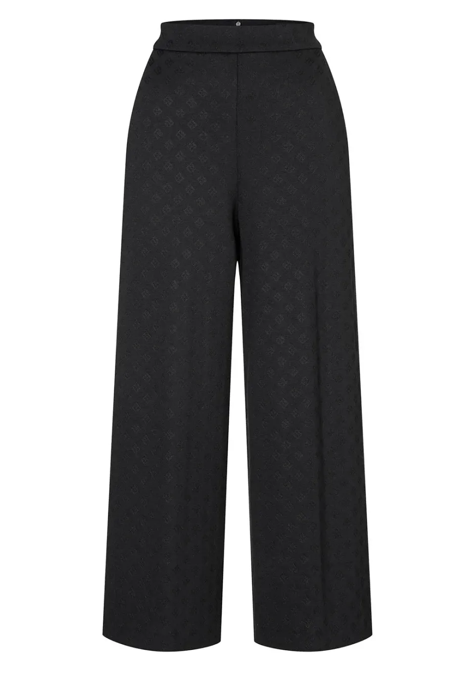Ana Alcazar Hemmis pantaloni culotte neri a quadri