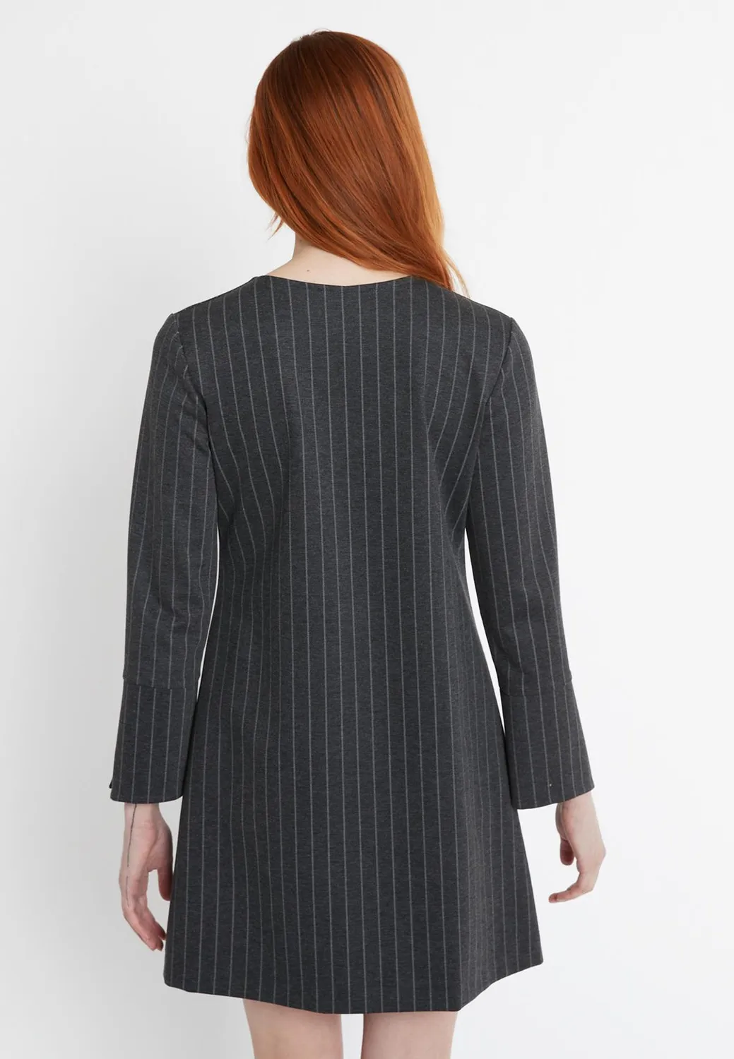 Ana Alcazar Solwy abito jersey grigio linea A