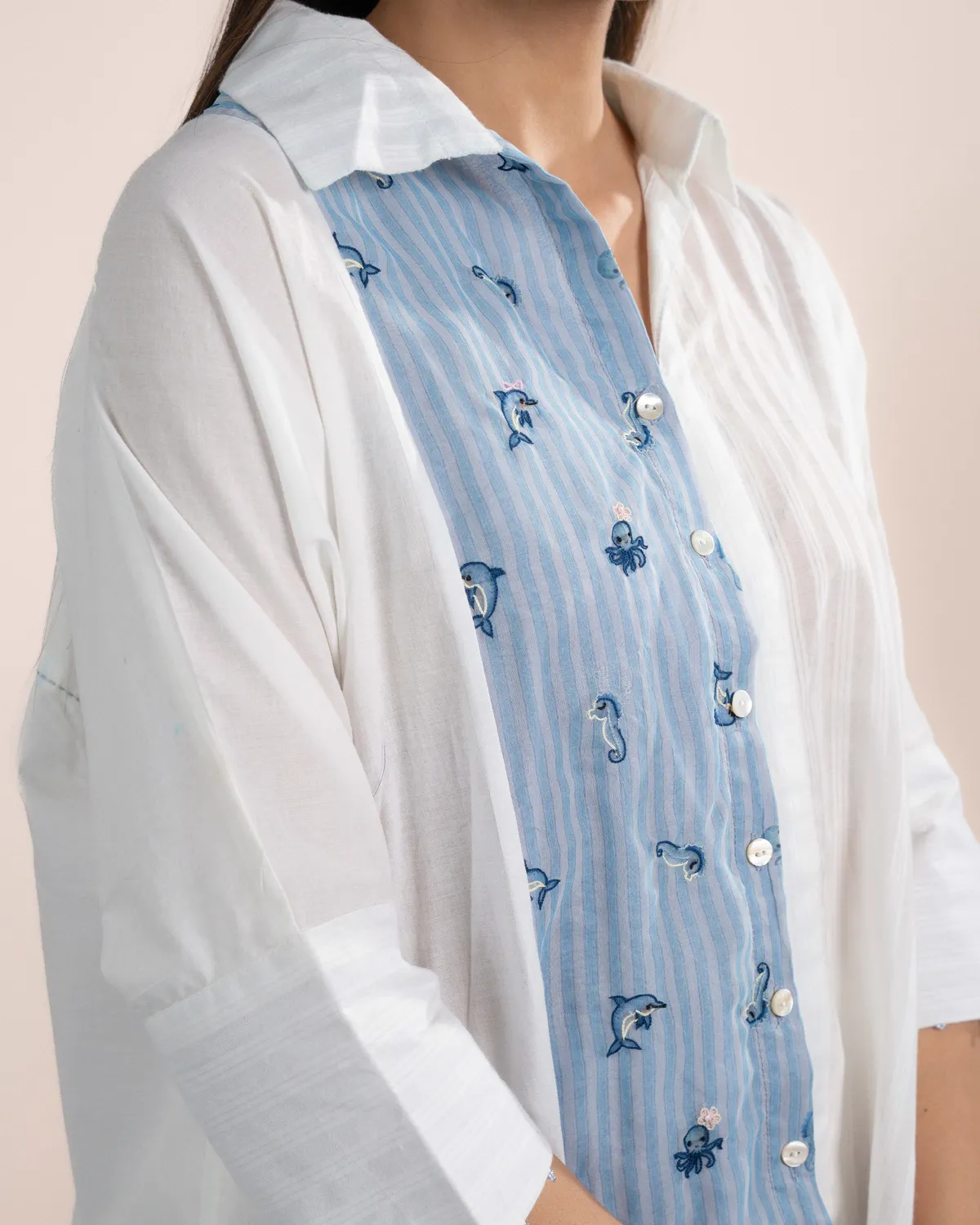 Our Dve Dova Shirt camicia bianca cotone