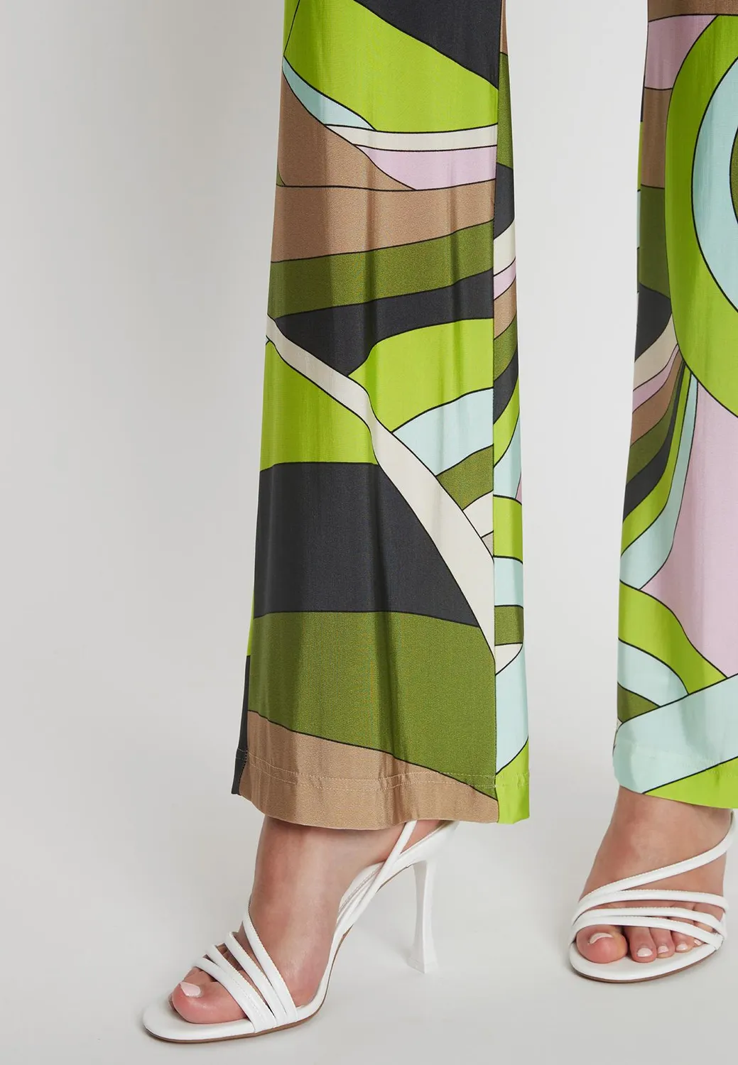 Ana Alcazar Pirsea pantaloni lunghi jersey fantasia