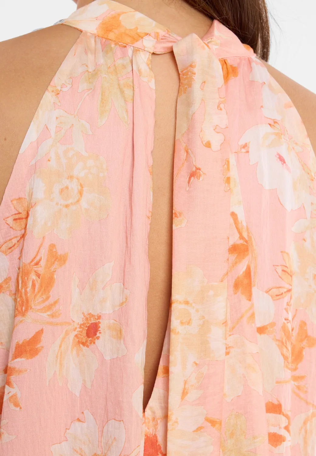 Ana Alcazar Doreyak abito midi fiori scollo holder