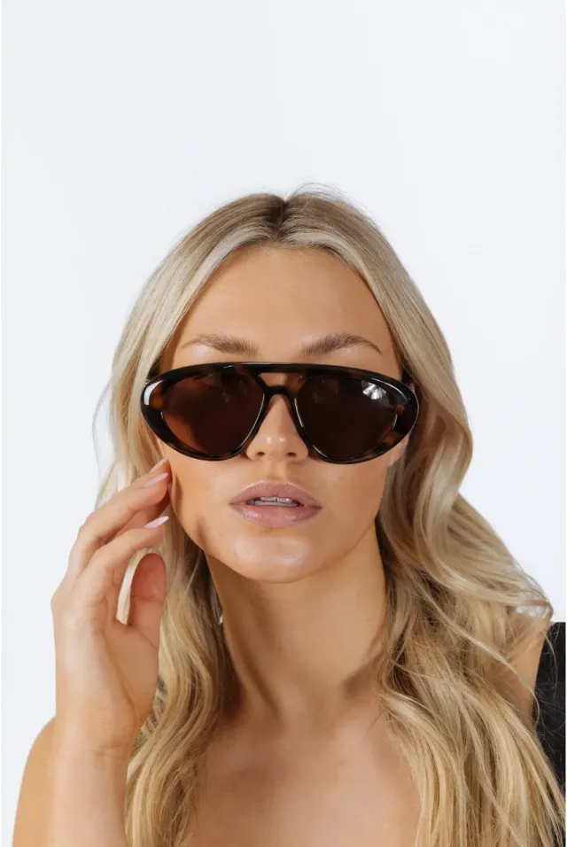 SVNX Chunky Aviator occhiali da sole arancioni