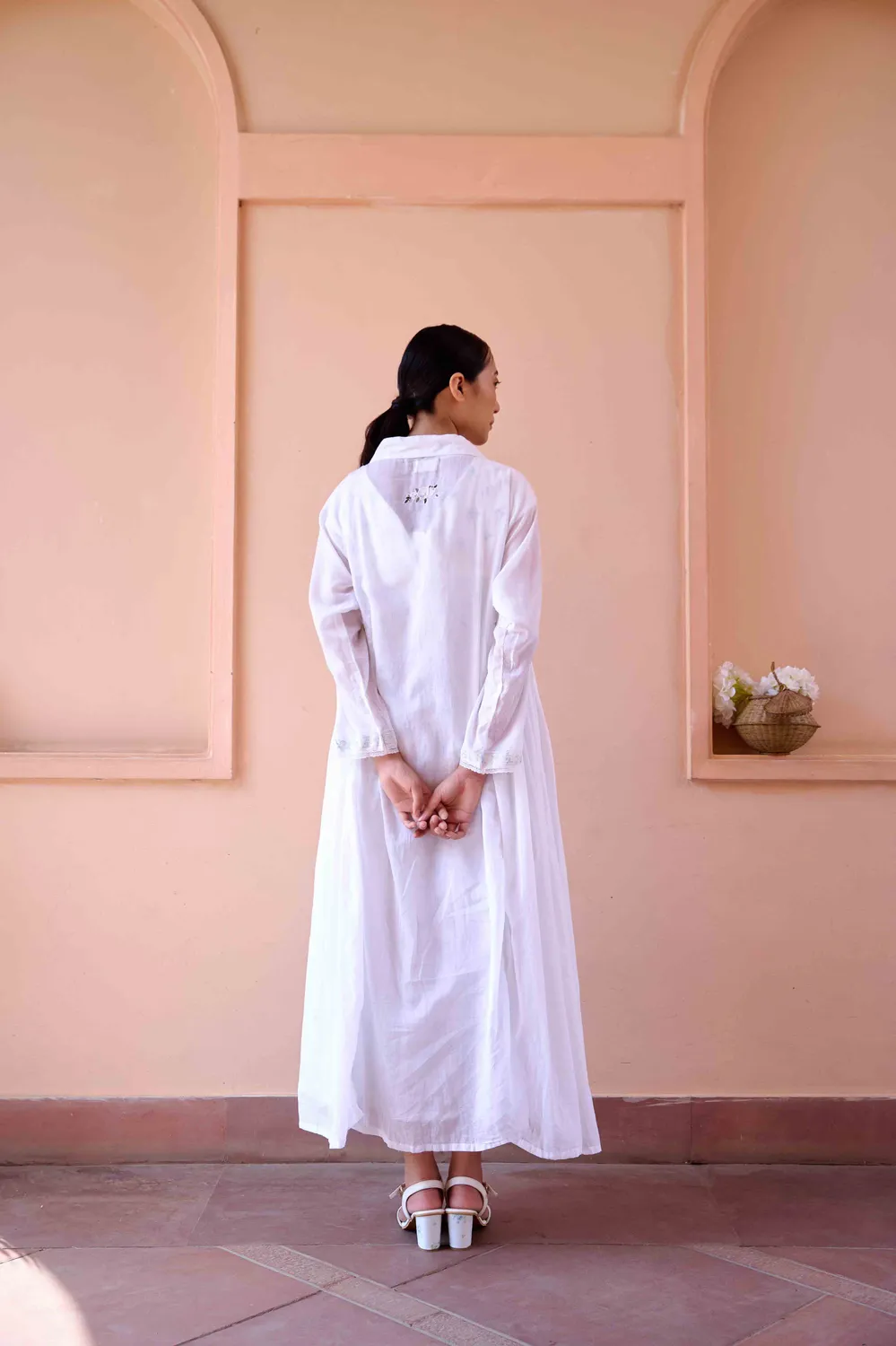 Our Dve Annie abito e giacca White Print cotone S-XXL