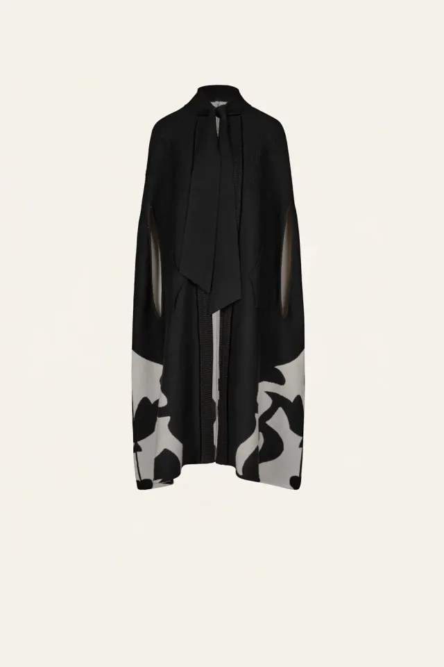 Johanna Ortiz Candelaria Western Cape mantella Nero/Ecru maglia