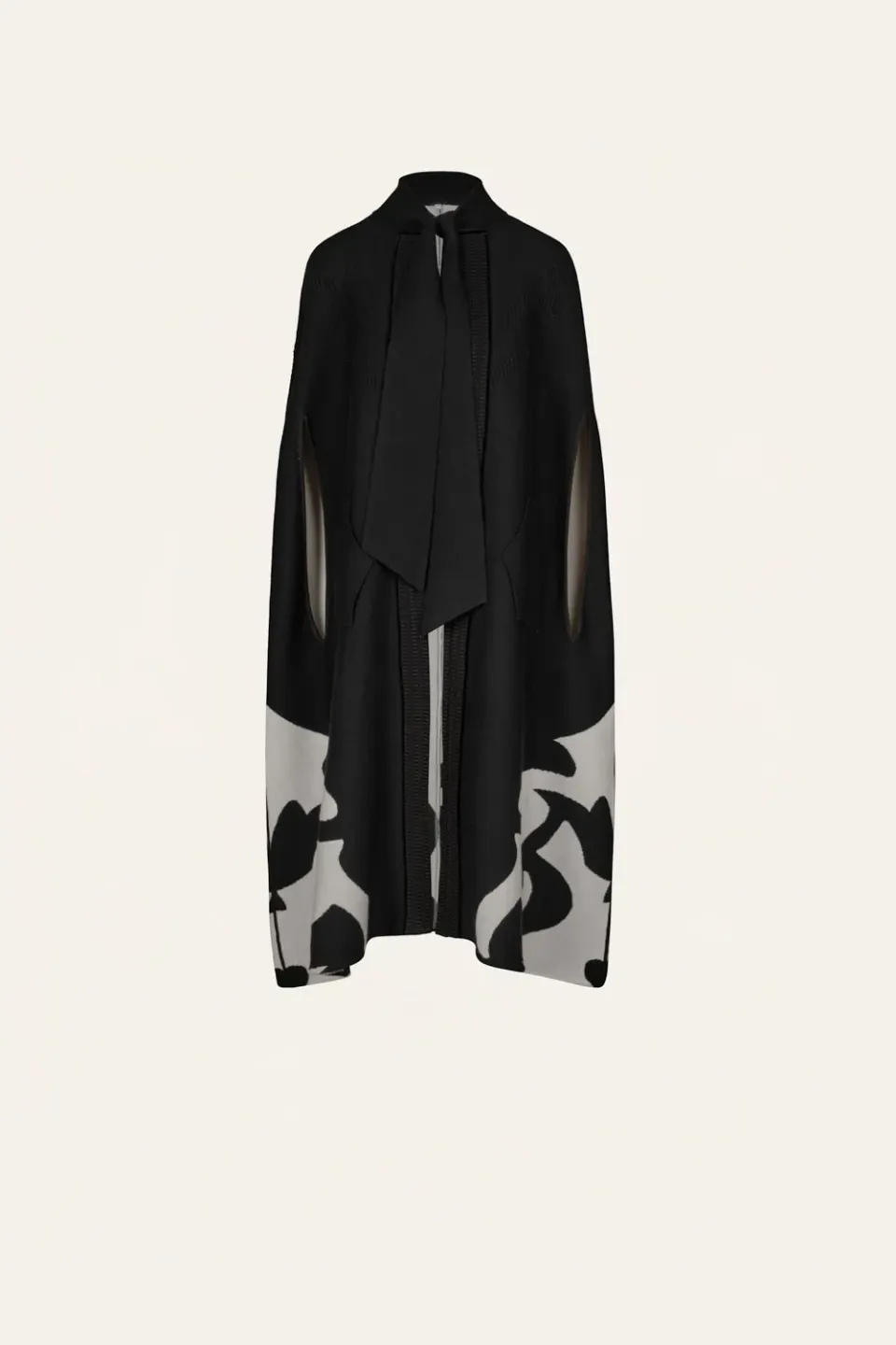 Johanna Ortiz Candelaria Western Cape mantella Nero/Ecru maglia