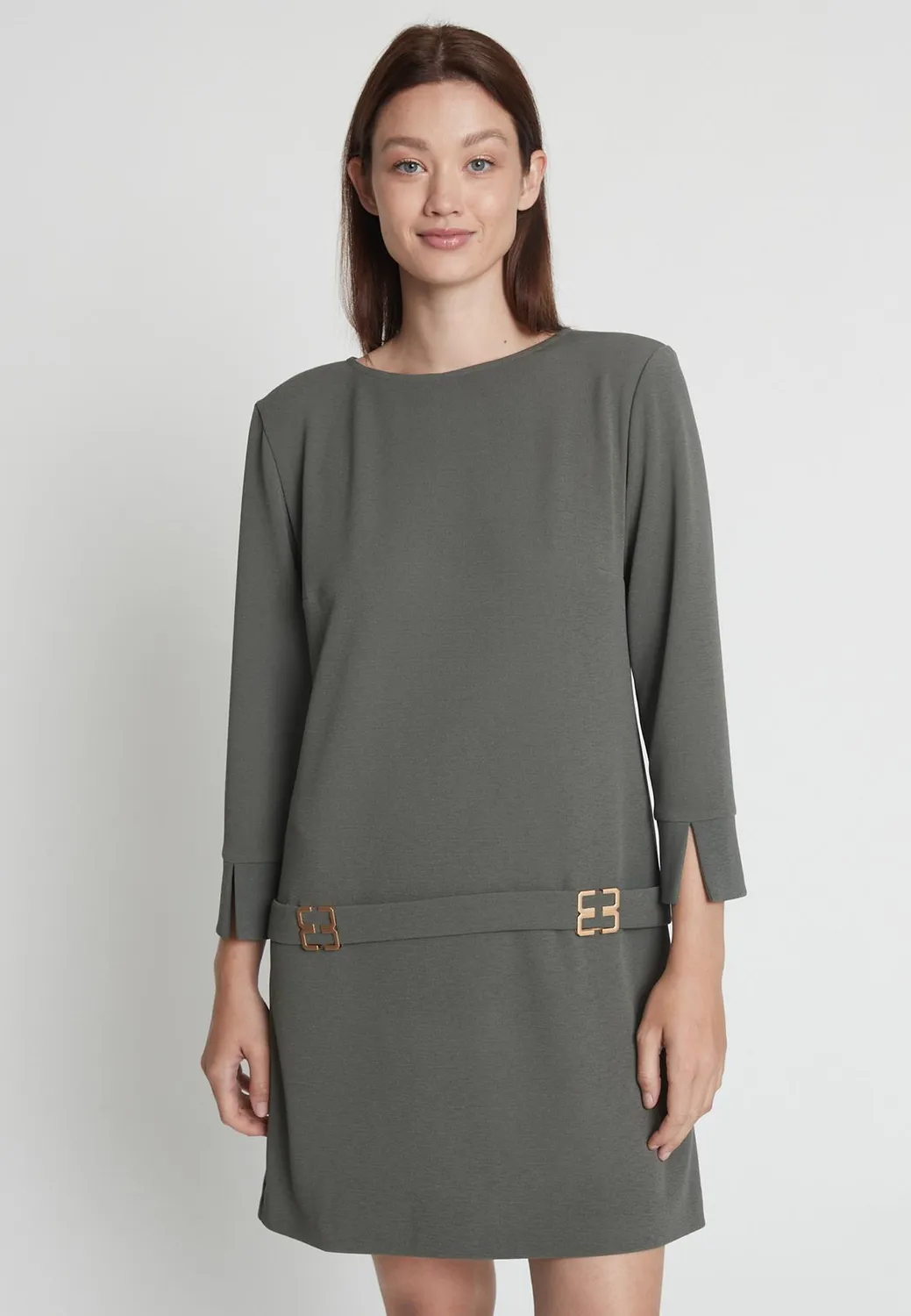 Ana Alcazar Margalyn abito grigio anni 60