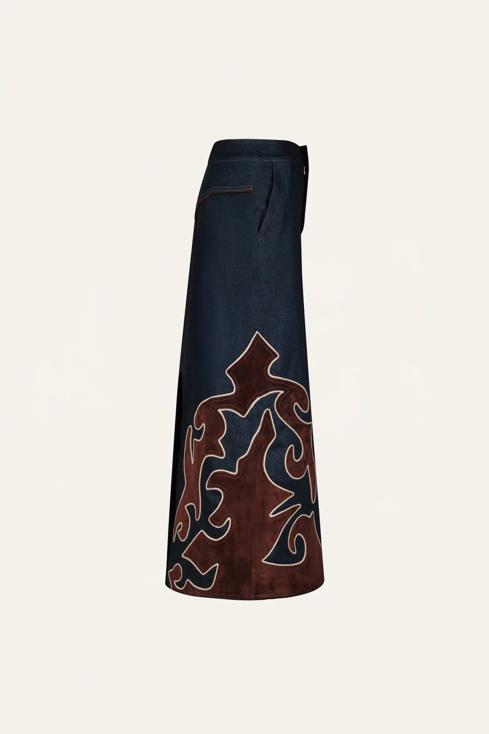 Johanna Ortiz Time On My Side gonna midi denim