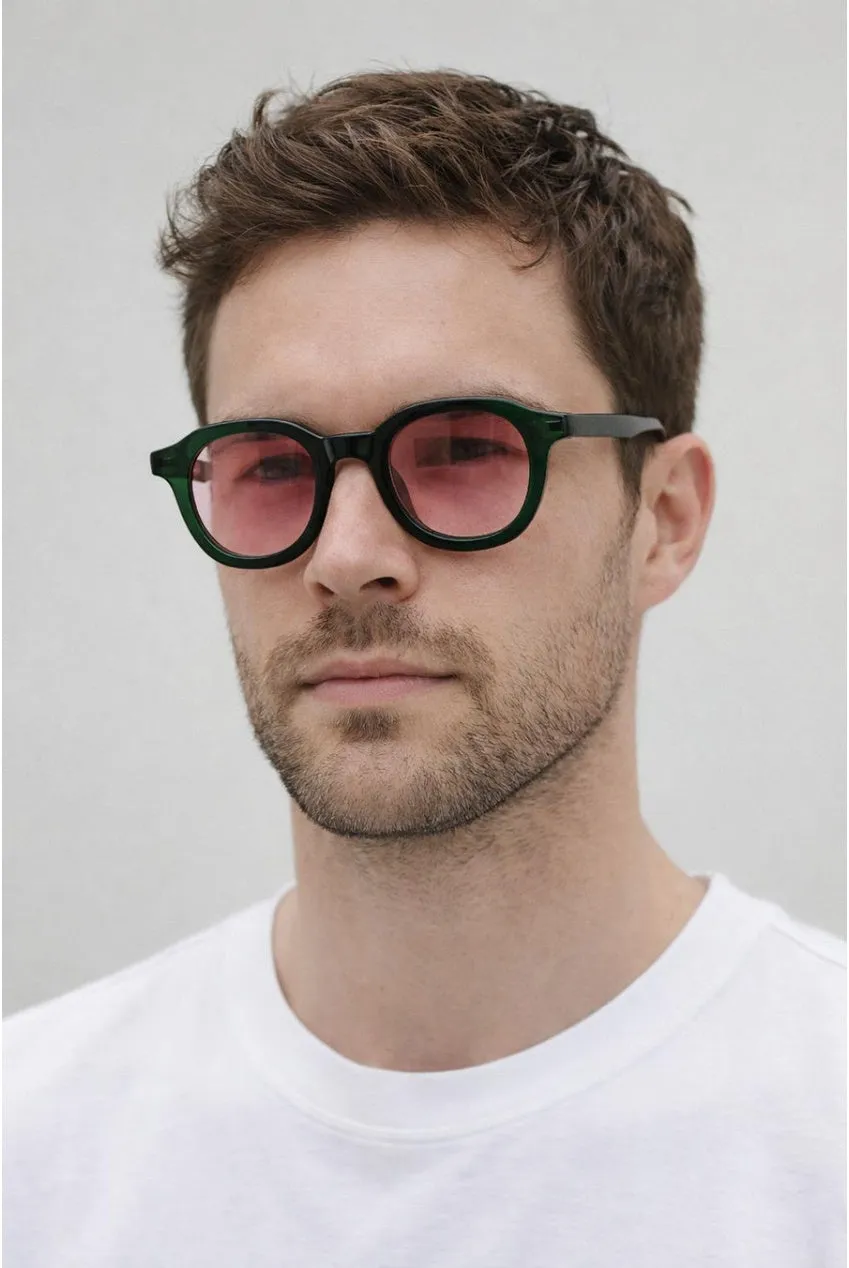 SVNX Bold Preppy SG2604917 occhiali da sole verde rosa UV400