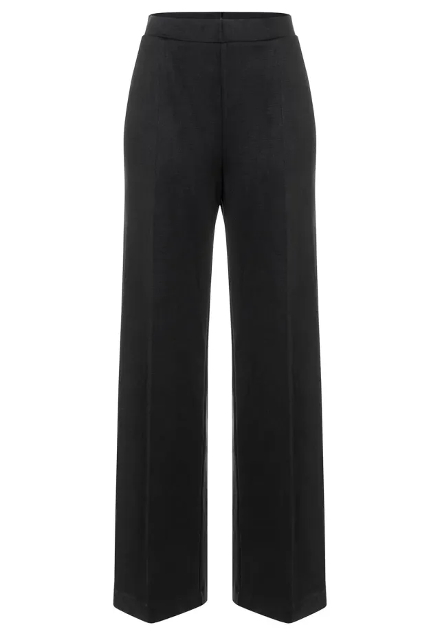 Ana Alcazar Silas pantaloni larghi neri Marlene