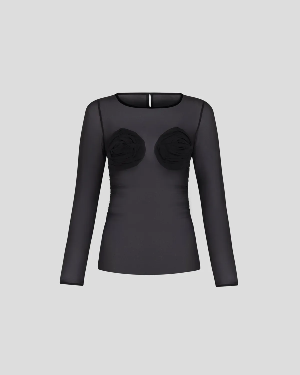 Violante Nessi Doria top nero seta georgette
