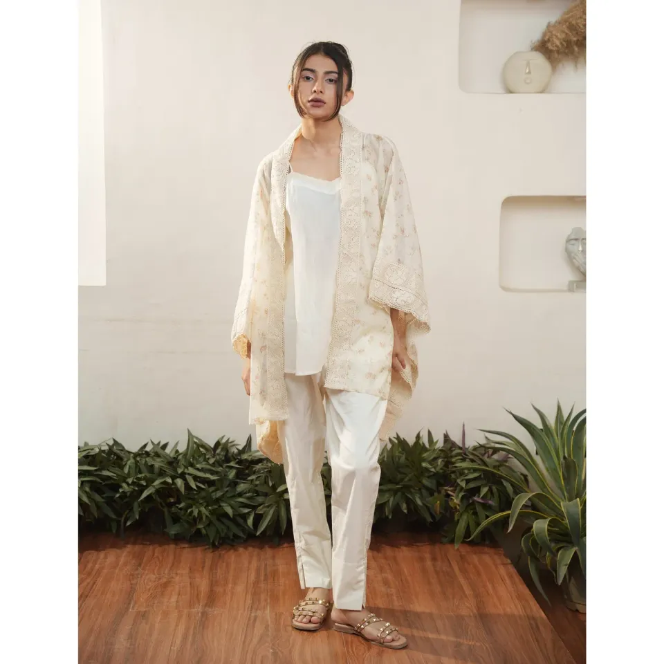 Our Dve Capsule 17 completo beige cotone 3 pezzi
