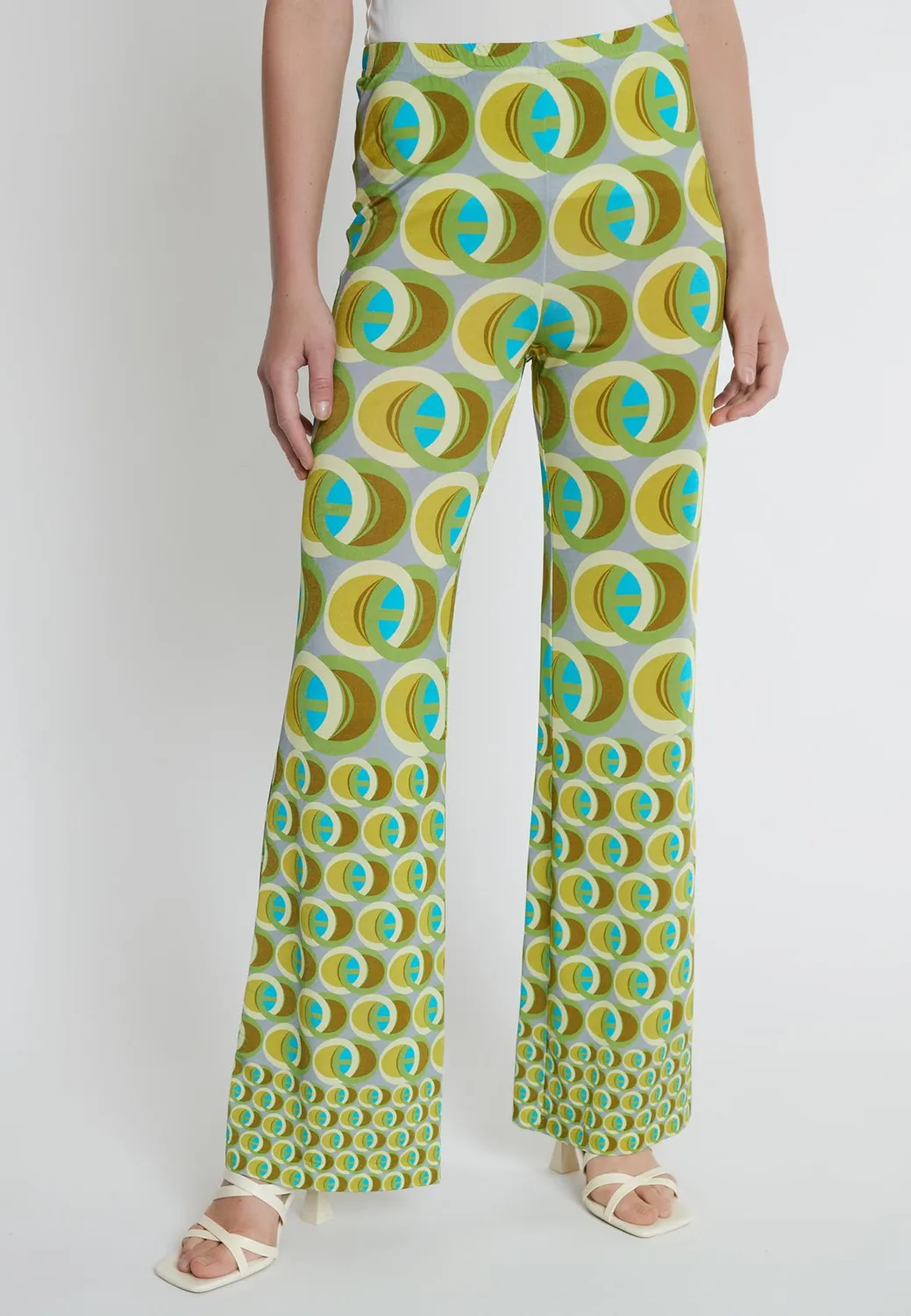 Ana Alcazar Kidosa pantaloni fluidi fantasia retro