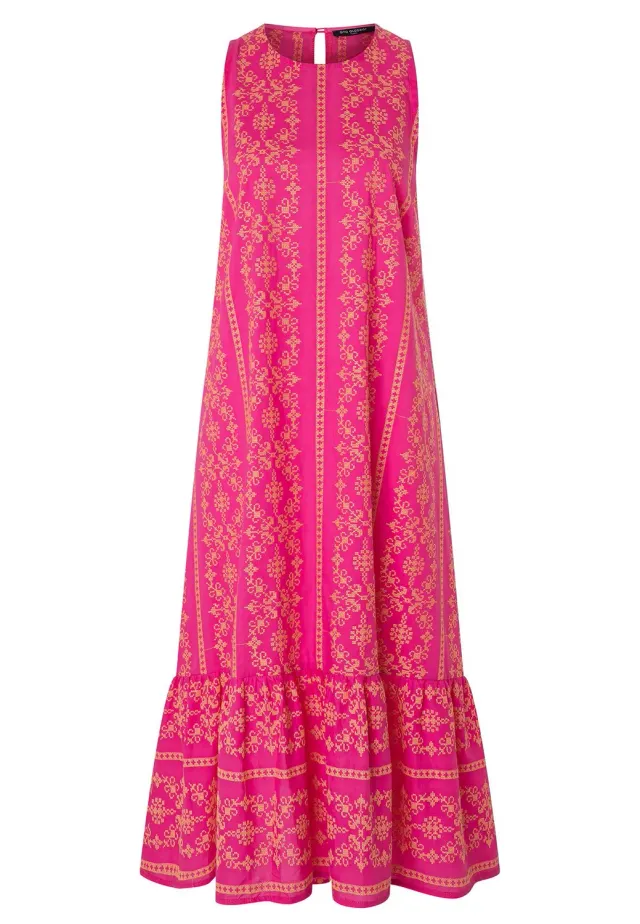 Ana Alcazar Kadeli abito midi rosa ricamato